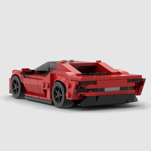 Ferrari SF90 made from lego building blocks