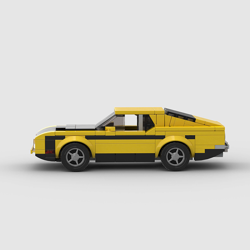 1970 Ford Mustang Mach 1 made from lego building blocks