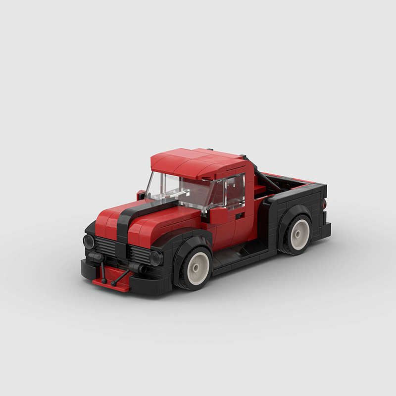 Ford F100 Track Car made from lego building blocks