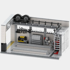 Image of Auto Mechanics Workshop - Lego Building Blocks by Targa Toys