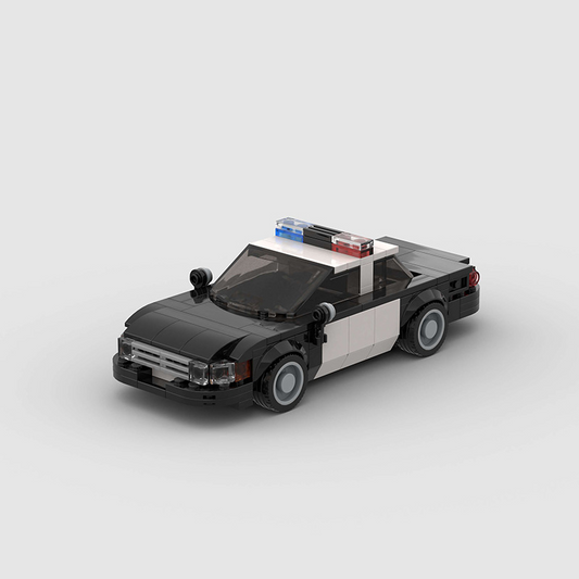 Crown Victoria Classic Police Car made from lego building blocks