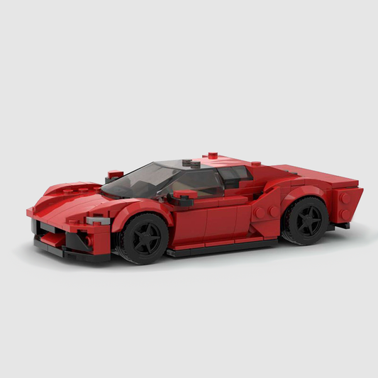 Ferrari SF90 made from lego building blocks