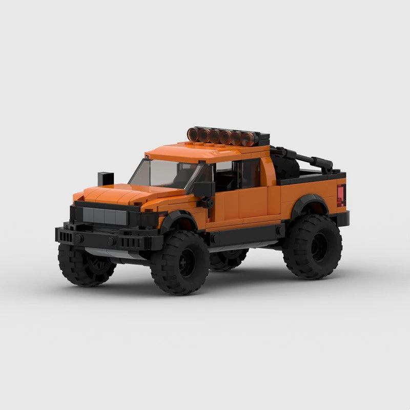 Ford Raptor F150 Explorer made from lego building blocks