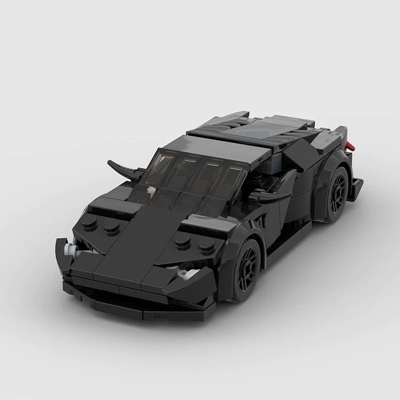 Image of Lamborghini Huracan | Black Edition - Lego Building Blocks by Targa Toys