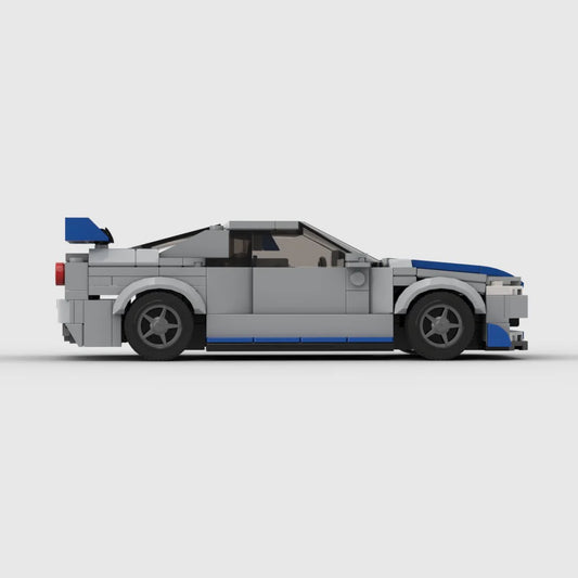Nissan Skyline GTR R34 | Paul Walker Edition made from lego building blocks
