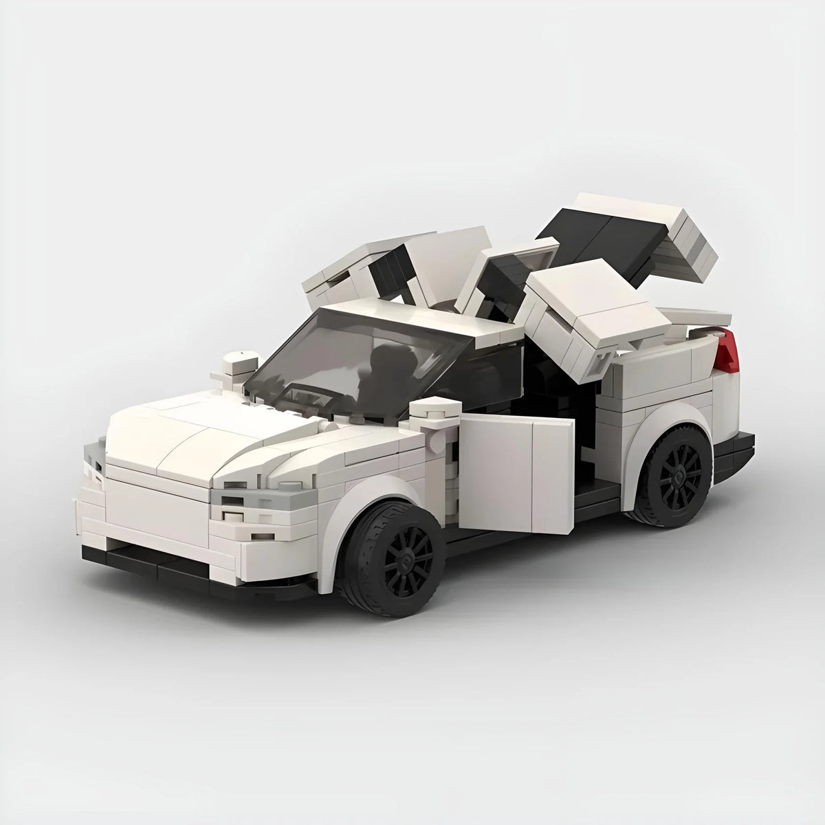 Image of Tesla Model X - Lego Building Blocks by Targa Toys