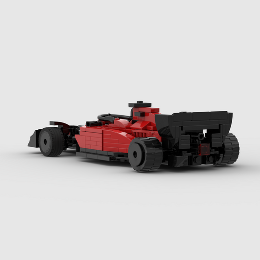 Ferrari F1-75 made from lego building blocks
