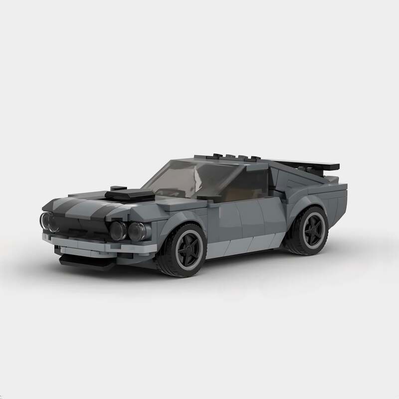 Image of Classic Ford Mustang GT BOSS 302 - Lego Building Blocks by Targa Toys