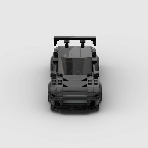 Mazda RX-7 Black Edition made from lego building blocks