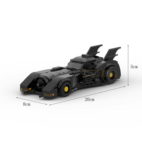 Modern Batmobile made from lego building blocks