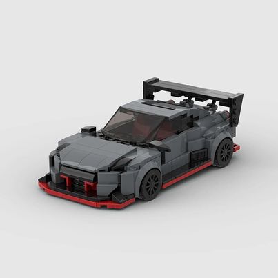 Nissan Skyline GT-R R35 Liberty Walk made from lego building blocks