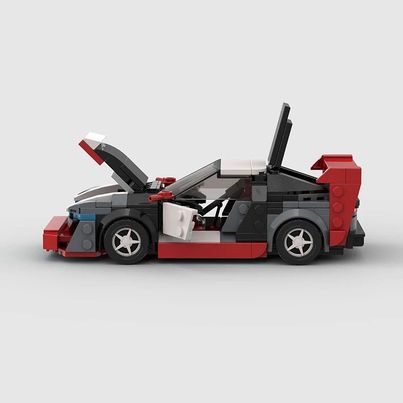 Ken Block's Audi S1 Hoonitron made from lego building blocks