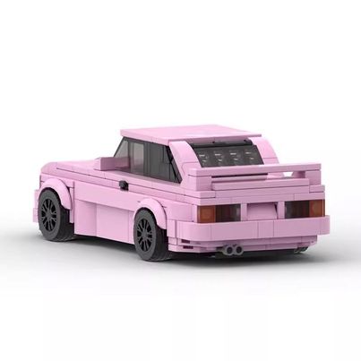 BMW M3 E30 | Pink made from lego building blocks