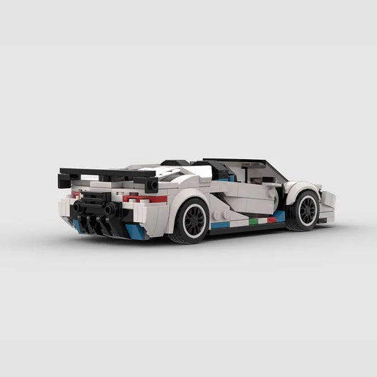 Lamborghini Aventador SVJ made from lego building blocks