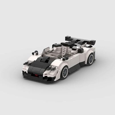 Pagani Zonda Roadster made from lego building blocks