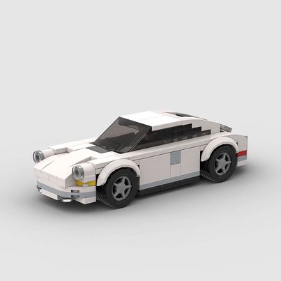 Porsche Classic 930 made from lego building blocks