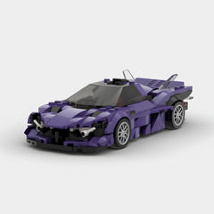 Apollo EVO Purple made from lego building blocks