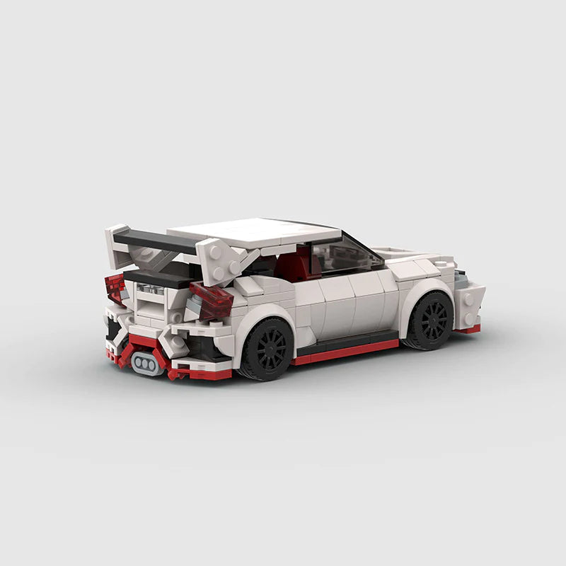 Honda Civic Type R made from lego building blocks