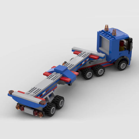 Trailer Truck made from lego building blocks