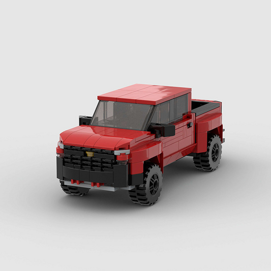 Chevrolet Silverado 1500 2019 made from lego building blocks