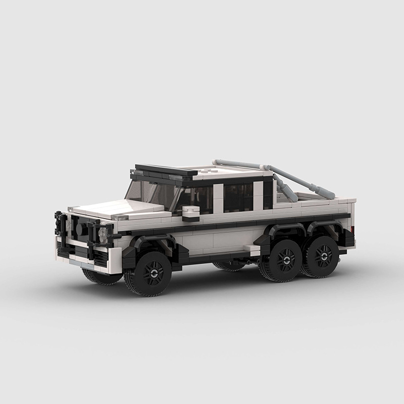 Mercedes-Benz AMG G63 6x6 made from lego building blocks