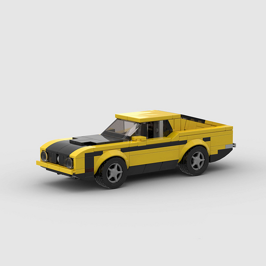 1970 Ford Mustang Mach 1 made from lego building blocks
