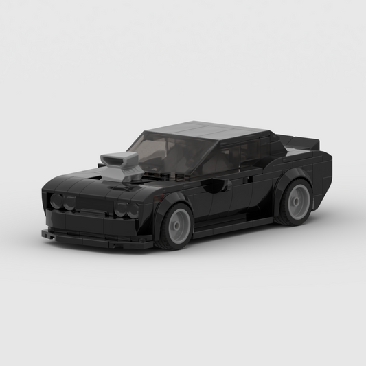 Dodge Challenger SRT made from lego building blocks