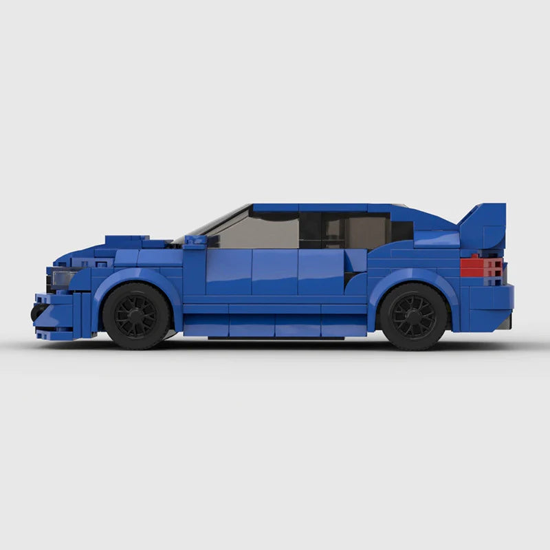 Subaru WRX STI made from lego building blocks