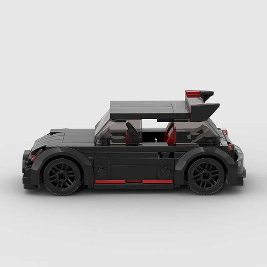 Mini Cooper made from lego building blocks