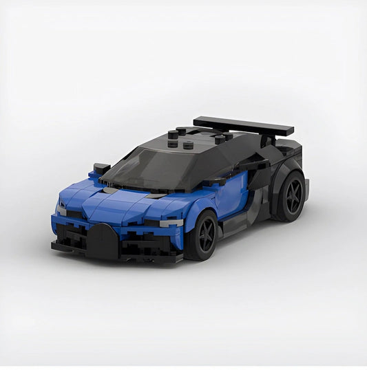 Bugatti Chiron made from lego building blocks