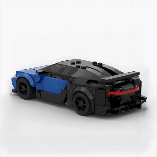 Bugatti Chiron made from lego building blocks