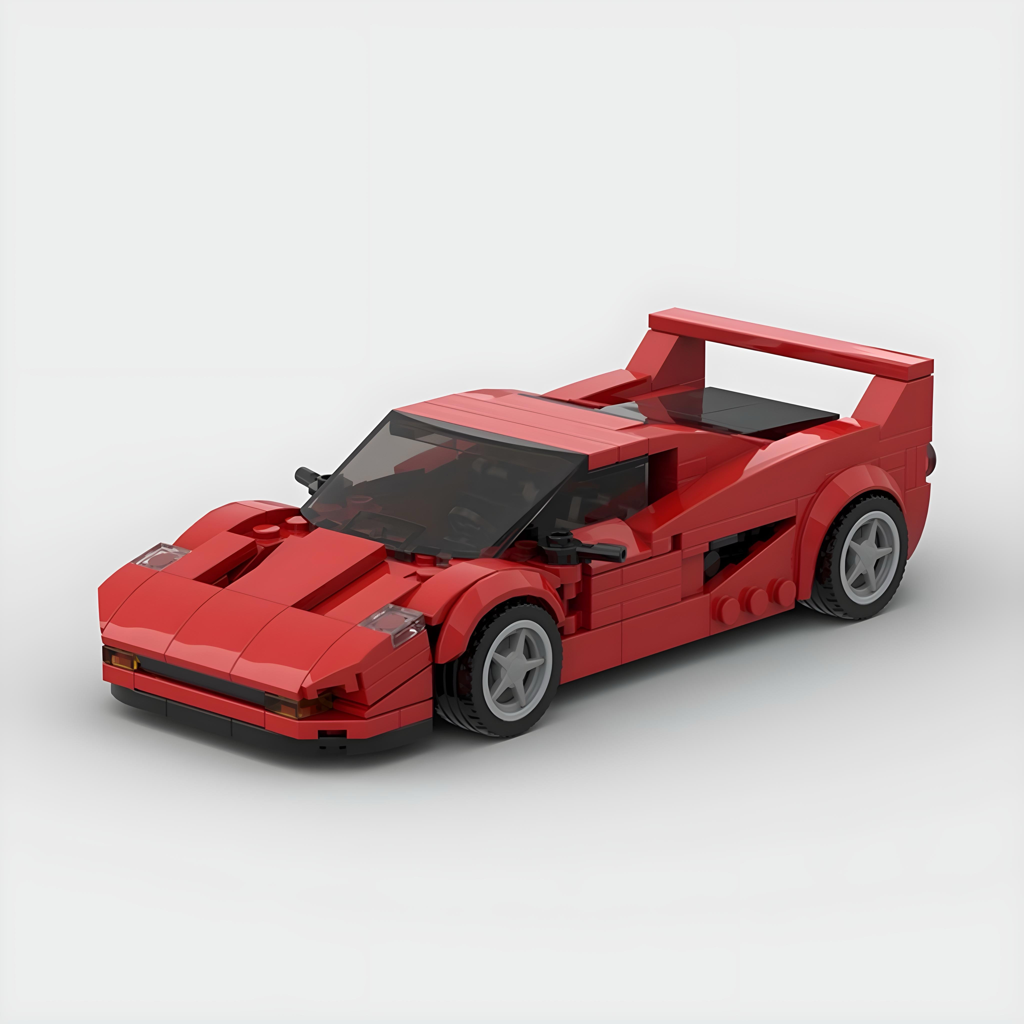 Image of Ferrari F50 - Lego Building Blocks by Targa Toys