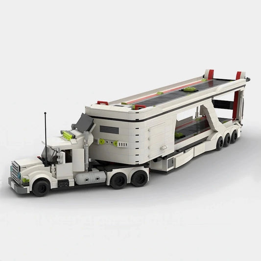 Big Rig Car Transporter Block Set - Lego Compatible | Targa Toys