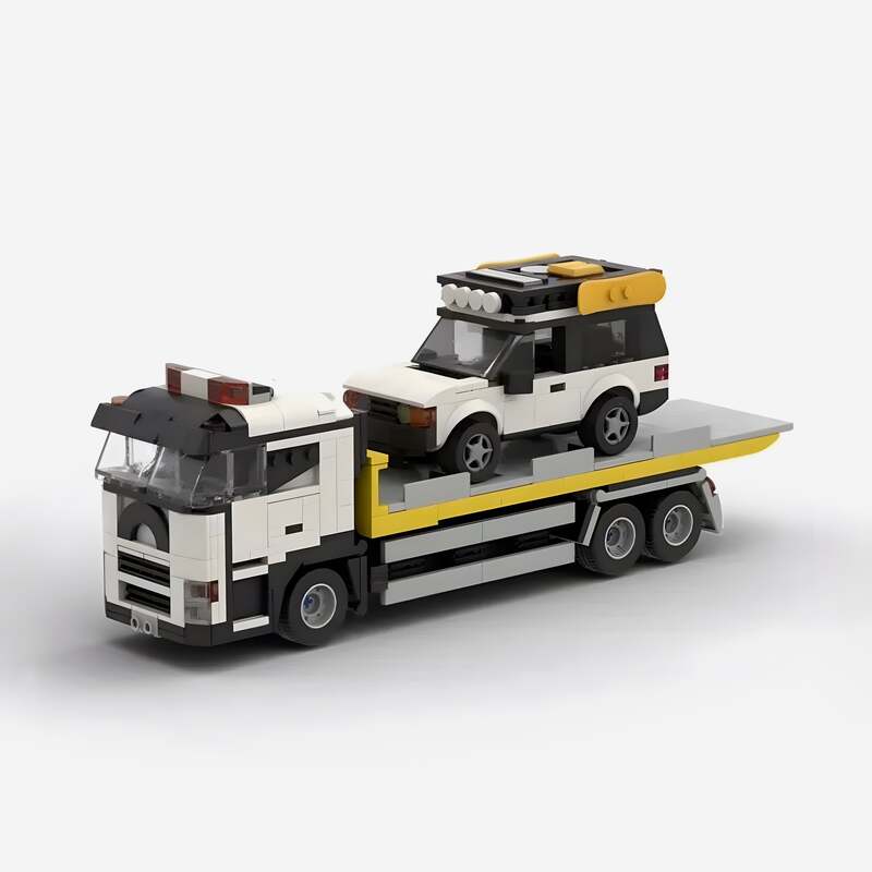 Image of Breakdown Truck - Lego Building Blocks by Targa Toys