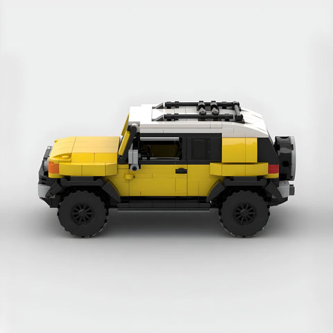 Toyota FJ Cruiser made from lego building blocks