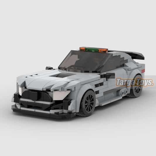 Mercedes AMG GTR Safety Car made from lego building blocks