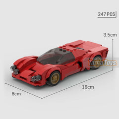 Ferrari 330 P3 made from lego building blocks