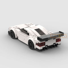 Mercedes CLK GTR made from lego building blocks