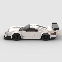 Mercedes CLK GTR made from lego building blocks