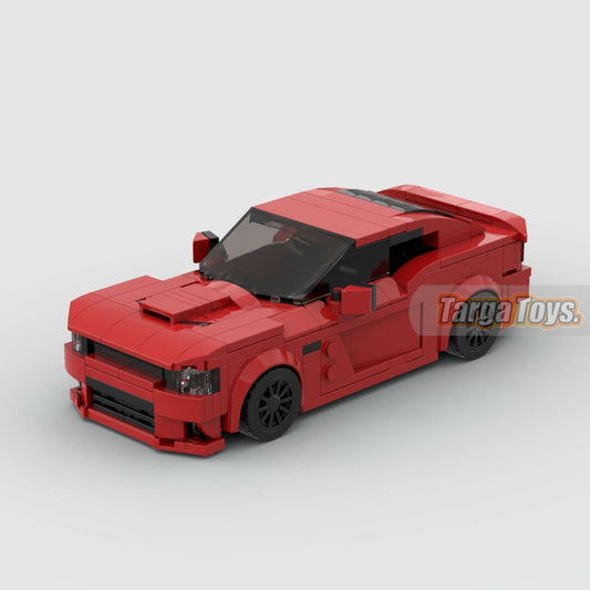 Dodge Charger HellCat made from lego building blocks