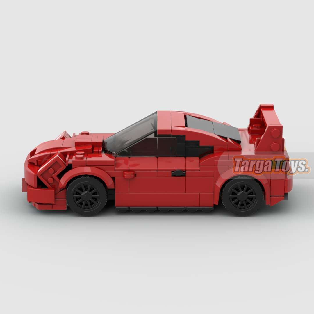 Toyota Celica made from lego building blocks