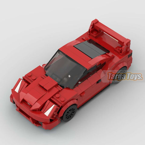 Toyota Celica made from lego building blocks
