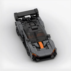 McLaren Senna GTR Grey made from lego building blocks