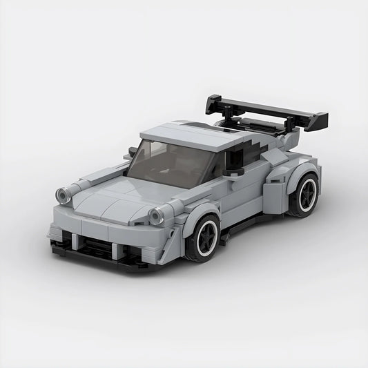 Porsche 911 930 RWB made from lego building blocks