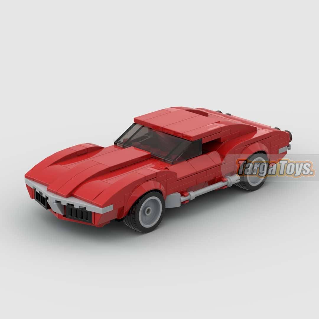 Corvette C3 Stingray 1971 made from lego building blocks