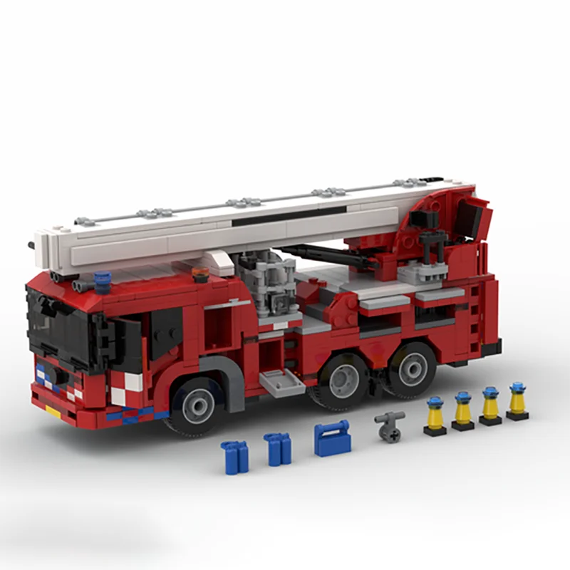 Aerial Platform Fire Truck - Building blocks set - Targa Toys