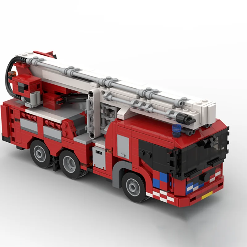 Aerial Platform Fire Truck - Building blocks set - Targa Toys