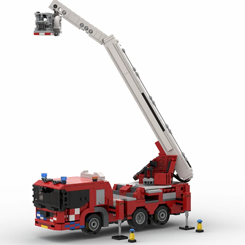 Aerial Platform Fire Truck - Building blocks set - Targa Toys