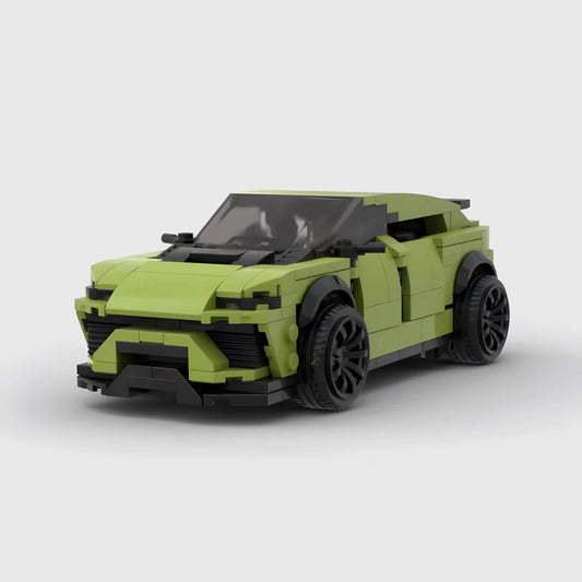 Lamborghini Urus made from lego building blocks