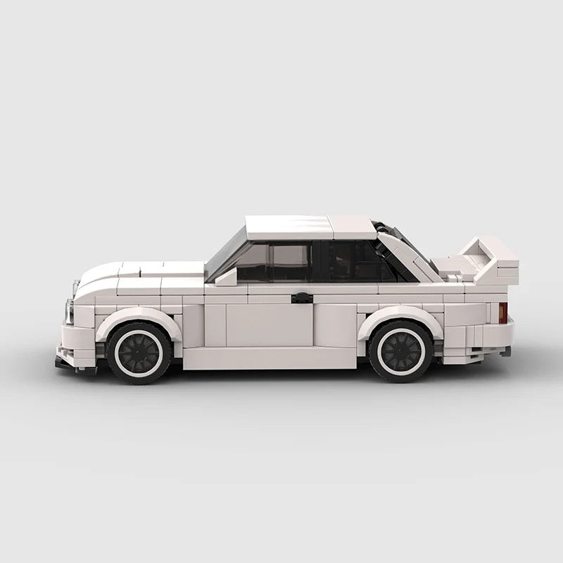Image of BMW M3 E30 | White - Lego Building Blocks by Targa Toys